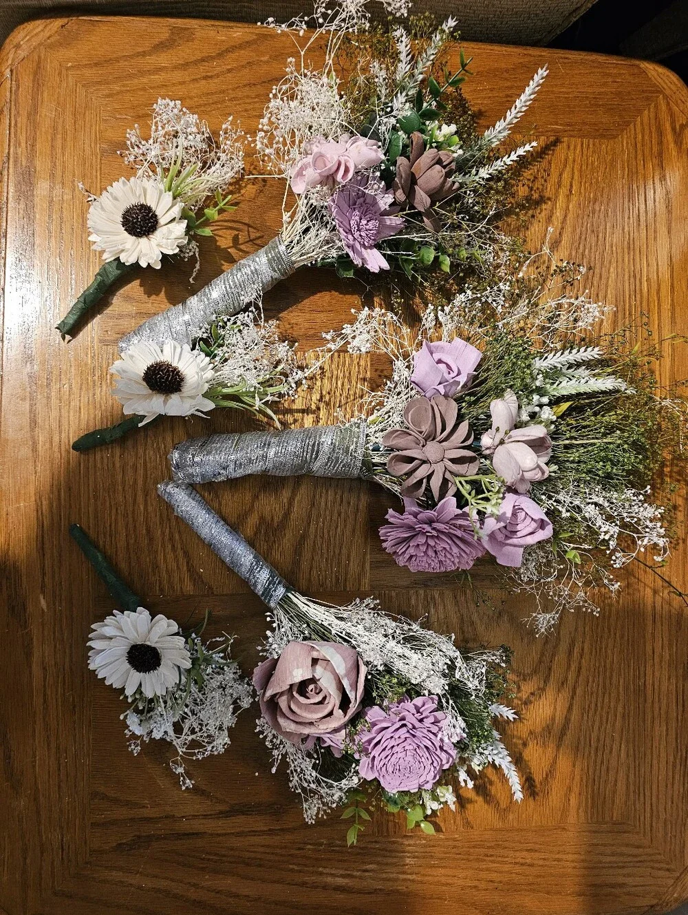 Wedding In a Box! 3 Bouquets, 3 Boutonnieres!